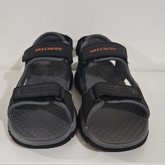 Skechers Tresmen Garo.Black and Grey Sandals Men's - Picture 1 of 9